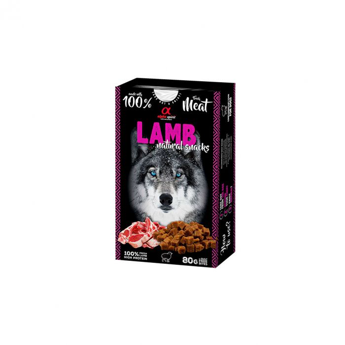 Alpha Spirit Snack natural de cordero 80 g