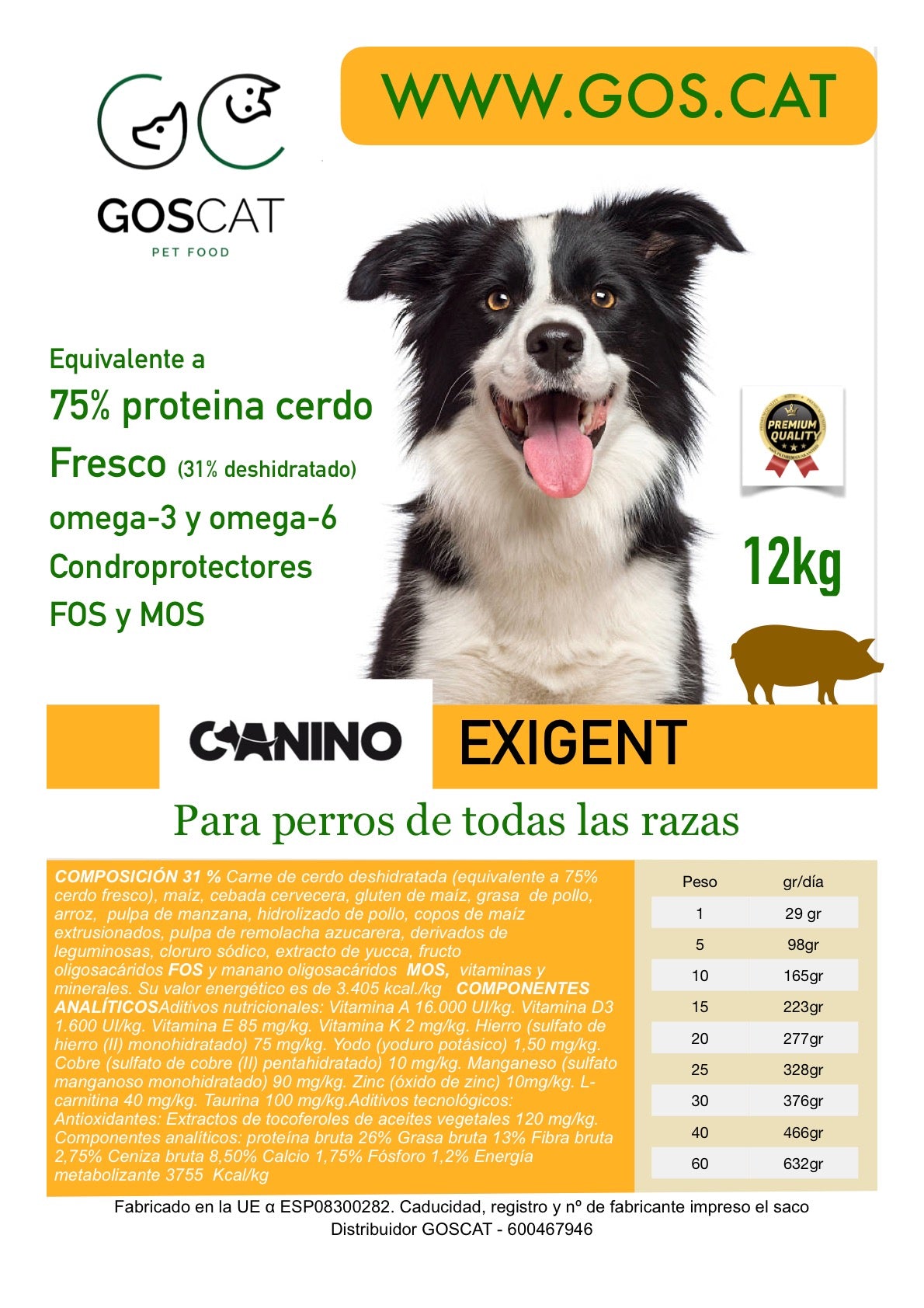 Goscat Canino exigent 12k